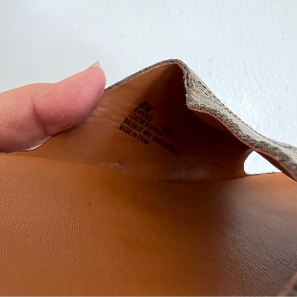 Kork Ease Tutsi Sandals Womens Olive Green Leather Slip On Slides Cork Shoe 8M - Picture 11 of 14